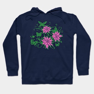 pink flower Hoodie